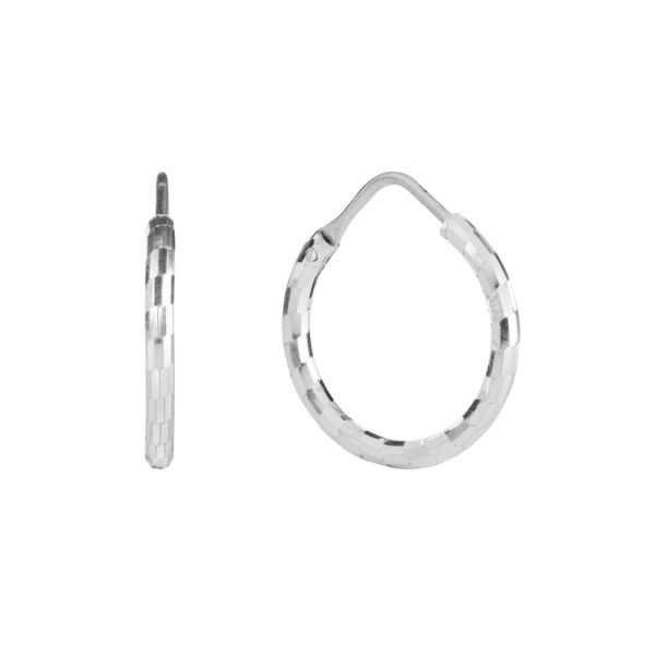 Orecchini in Argento Cerchi 19 mm