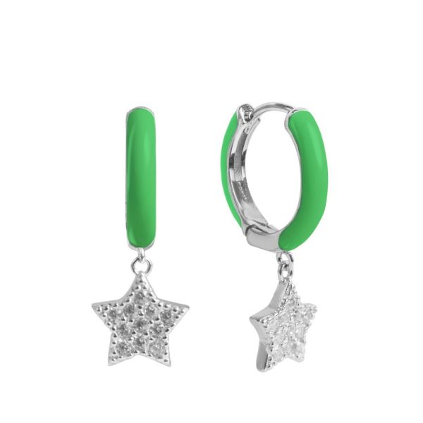 Orecchini in Argento Stella Verde