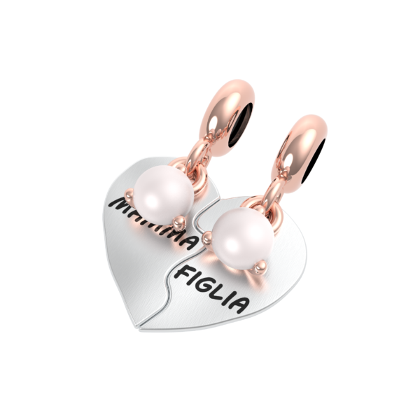 Charm Mamma - Figlia Set di 2 charms - Mini