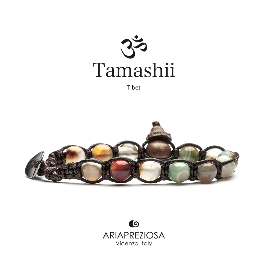 Bracciale Tamashii Agata muschiata striata