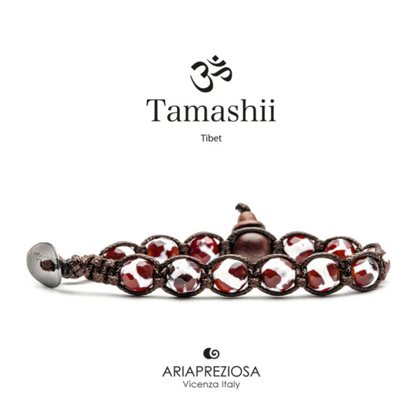 Bracciale Tamashii Painted Corniola - Bianco