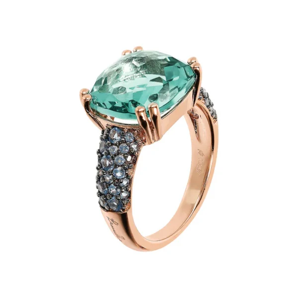 Anello Preziosa Prisma gem Verde