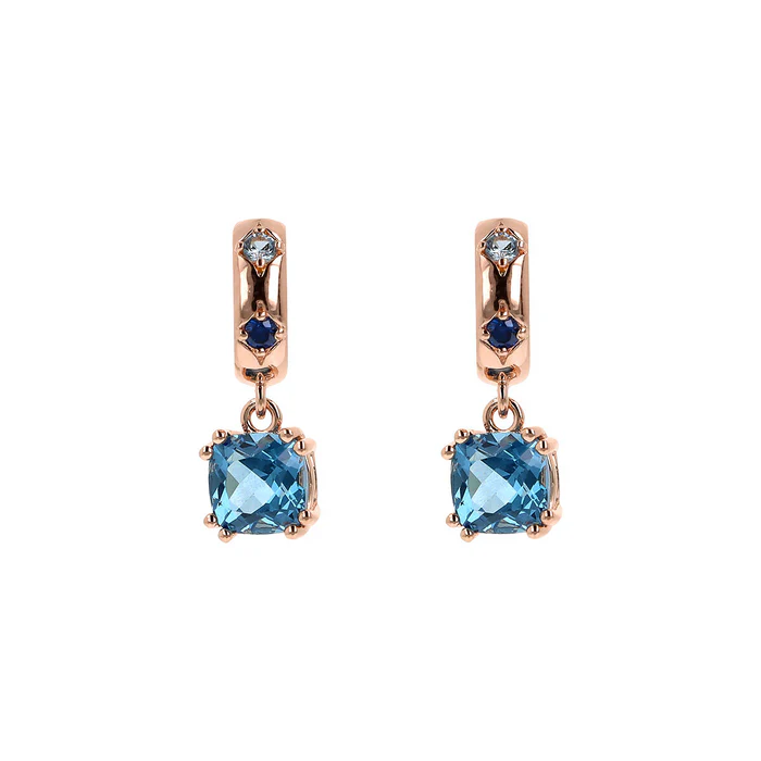 Orecchini Preziosa Prisma gem Blu