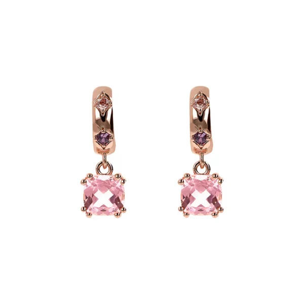 Orecchini Preziosa Prisma gem Rosa