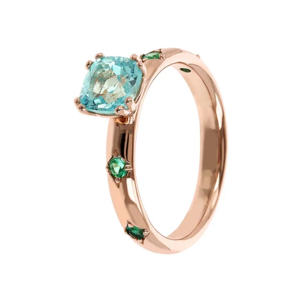 Anello Preziosa Prisma Gem Verde