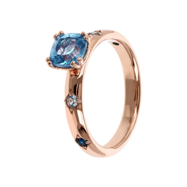 Anello Preziosa Prisma gem Blu